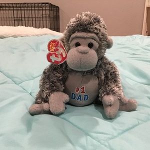 Rare #1 dad gorilla beanie baby
